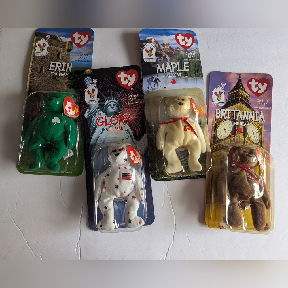 McDonald's Ty Beanie Babies-Complete Collection of 4